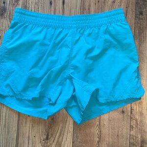 World Wide Sportsman Shorts Women's Small Blue Nylon Hiking Fishing Outdoors